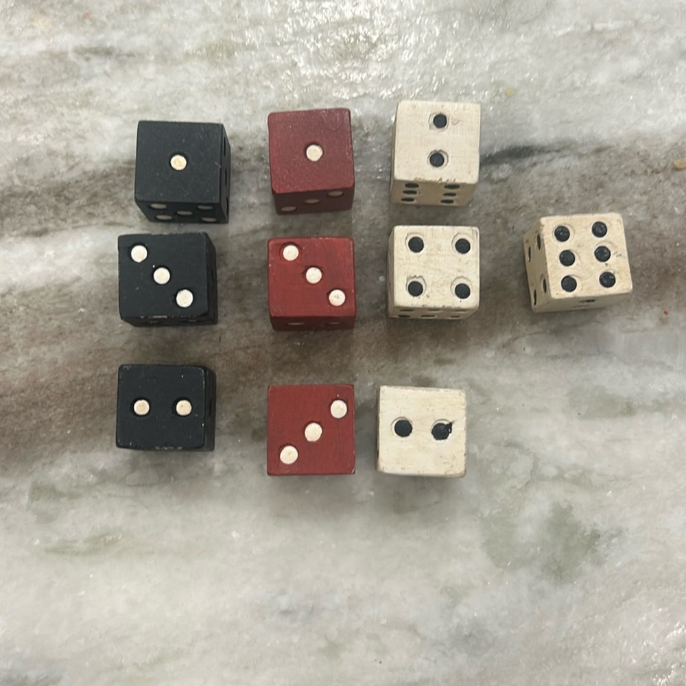 Pottery Barn Wooden Dice, Pack of 10